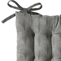 Becquet Galette de chaise carrée motif art déco< Rideau Et Déco Textile|Galette De Chaise, Housse De Chaise