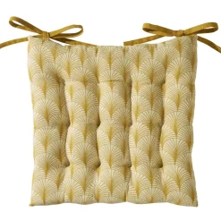 Becquet Galette de chaise carrée motif art déco< Rideau Et Déco Textile|Galette De Chaise, Housse De Chaise