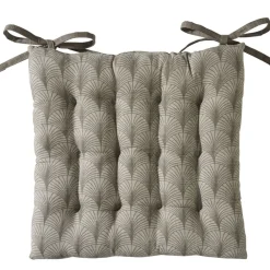 Becquet Galette de chaise carrée motif art déco< Rideau Et Déco Textile|Galette De Chaise, Housse De Chaise
