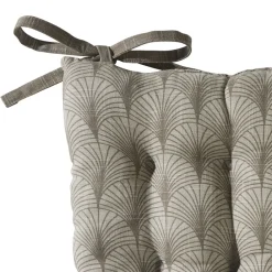 Becquet Galette de chaise carrée motif art déco< Rideau Et Déco Textile|Galette De Chaise, Housse De Chaise
