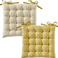 Becquet Galette de chaise double face - CRÉATION< Galette De Chaise, Housse De Chaise|Galette, Housse De Chaise