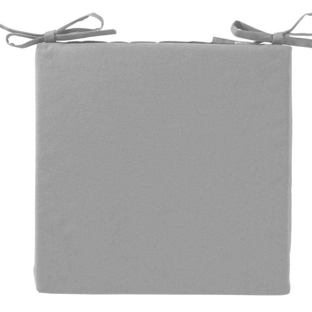 Becquet Galette de chaise enduite carrée spécial extérieur - Lot de 2< Décoration Textile Unie|Galette De Chaise, Housse De Chaise