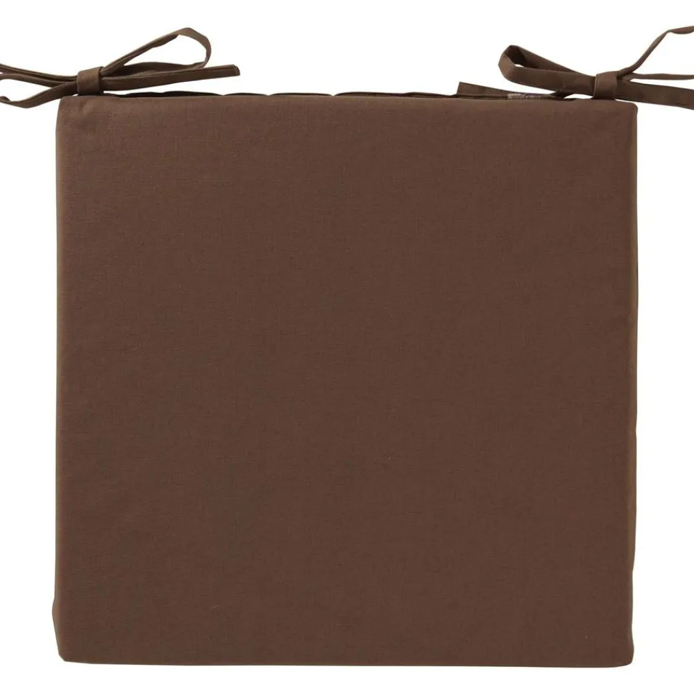 Becquet Galette de chaise enduite carrée spécial extérieur - Lot de 2< Décoration Textile Unie|Galette De Chaise, Housse De Chaise