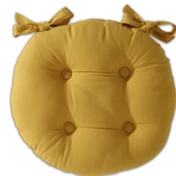 Becquet Galette de chaise ronde - lot de 2< Rideau Et Déco Textile|Décoration Textile Unie