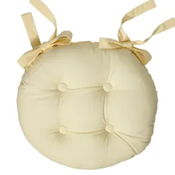 Becquet Galette de chaise ronde - lot de 2< Rideau Et Déco Textile|Décoration Textile Unie