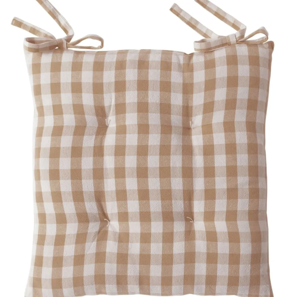 Becquet Galette de chaise vichy – lot de 2< Galette De Chaise, Housse De Chaise|Galette, Housse De Chaise