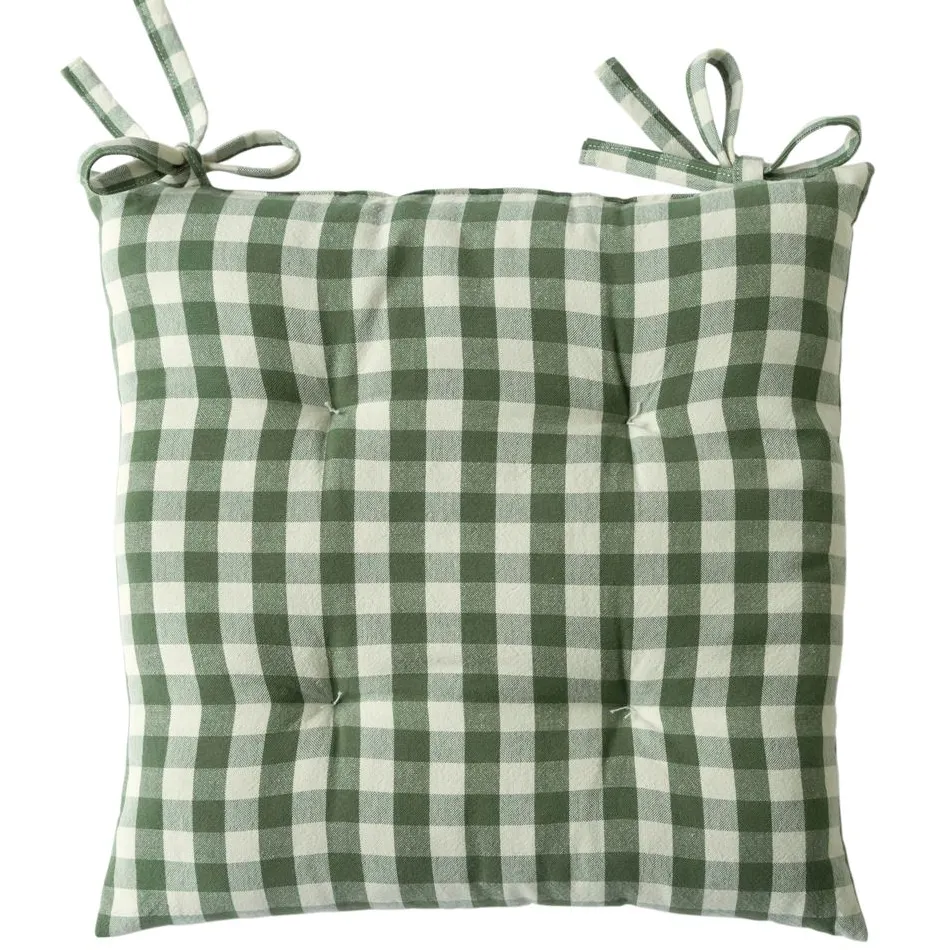 Becquet Galette de chaise vichy – lot de 2< Galette De Chaise, Housse De Chaise|Galette, Housse De Chaise