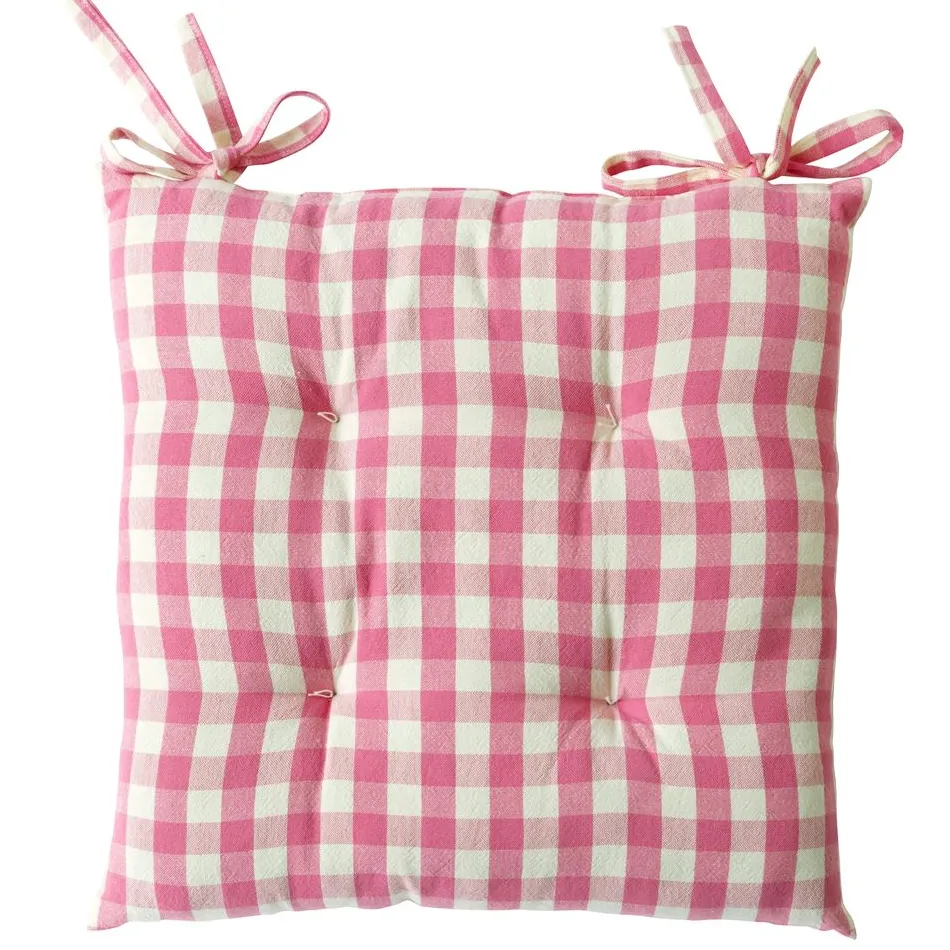 Becquet Galette de chaise vichy – lot de 2< Galette De Chaise, Housse De Chaise|Galette, Housse De Chaise