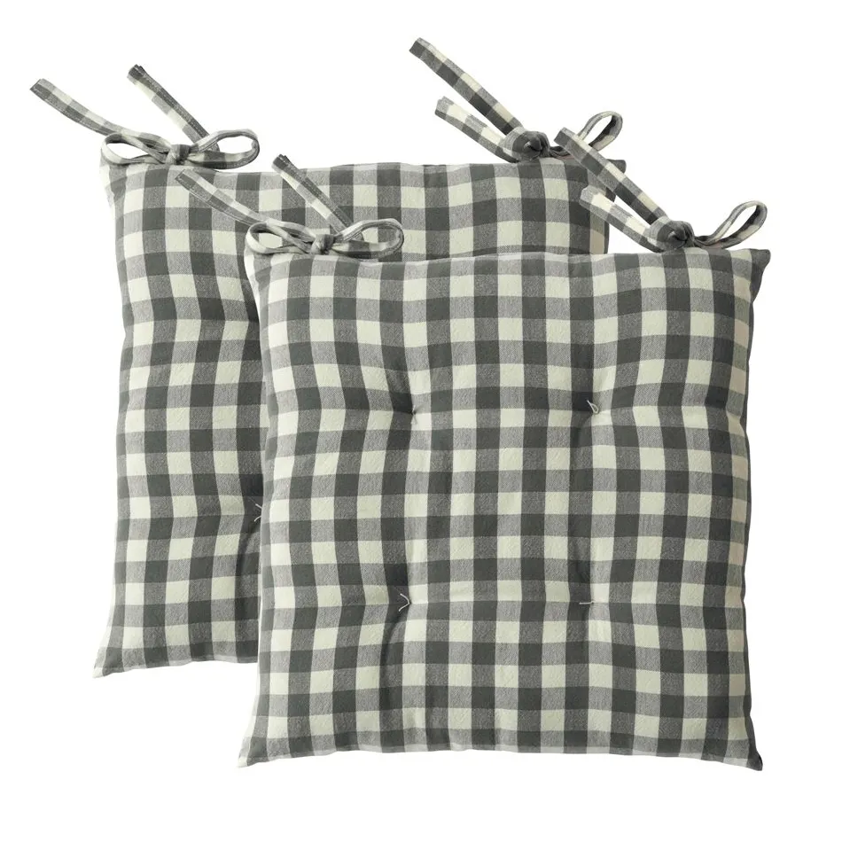 Becquet Galette de chaise vichy – lot de 2< Galette De Chaise, Housse De Chaise|Galette, Housse De Chaise