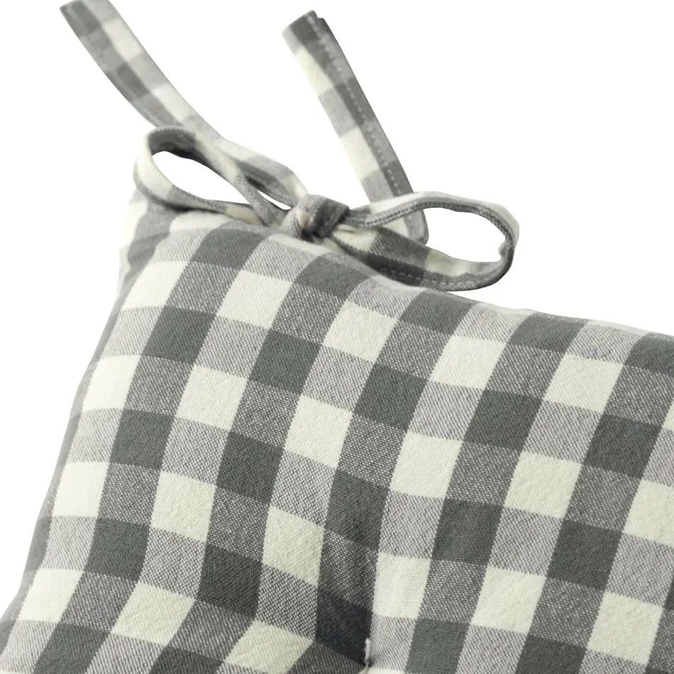 Becquet Galette de chaise vichy – lot de 2< Galette De Chaise, Housse De Chaise|Galette, Housse De Chaise