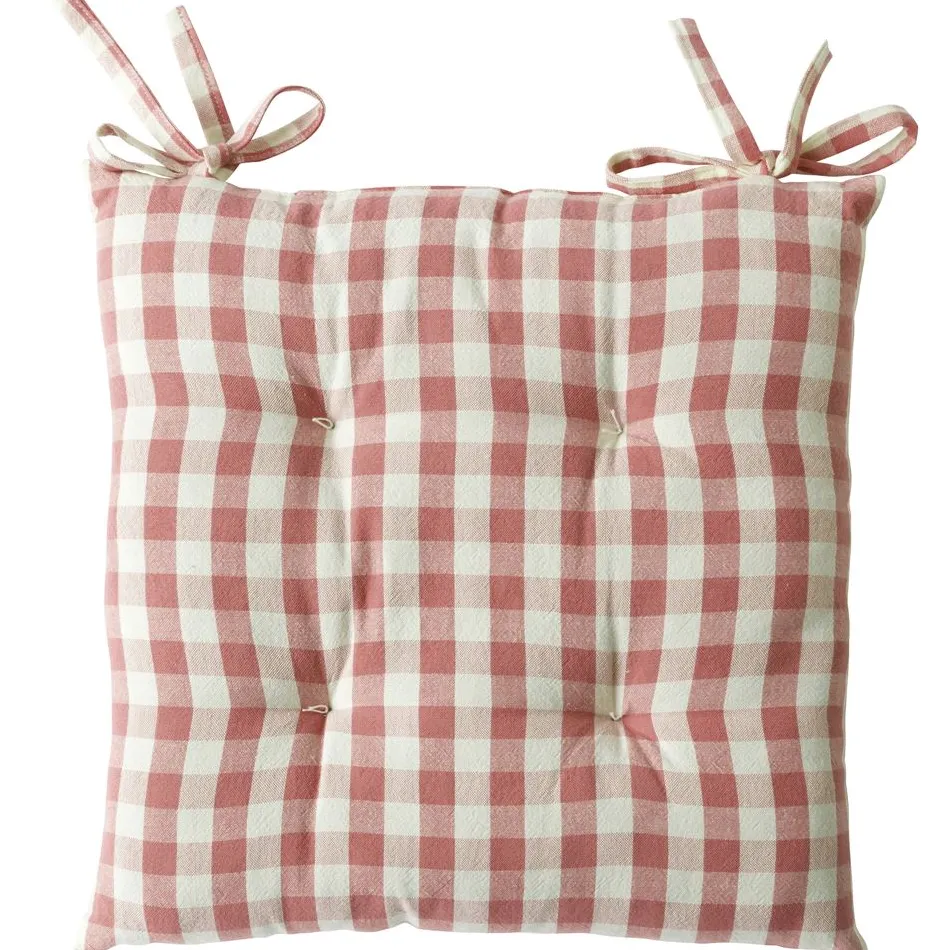 Becquet Galette de chaise vichy – lot de 2< Galette De Chaise, Housse De Chaise|Galette, Housse De Chaise