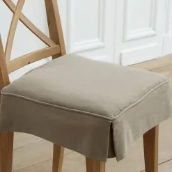 Becquet Galette de chaise volants plats< Décoration Textile Unie|Galette De Chaise, Housse De Chaise