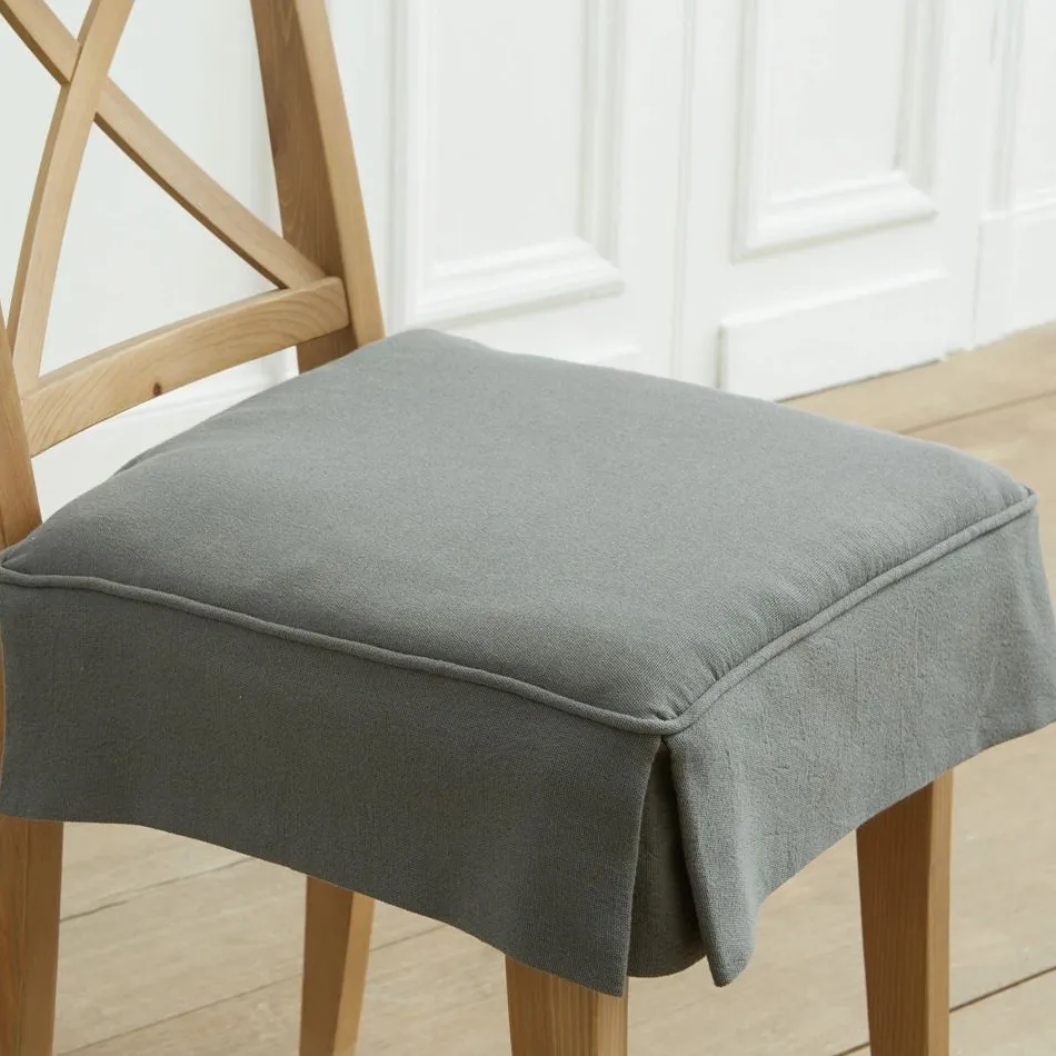 Becquet Galette de chaise volants plats< Décoration Textile Unie|Galette De Chaise, Housse De Chaise