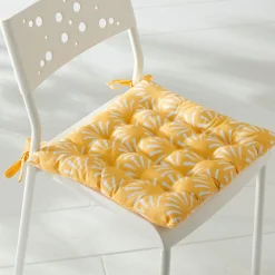 Becquet Galettes de chaise motif palmettes spécial extérieur - Lot de 2< Rideau Et Déco Textile|Galette De Chaise, Housse De Chaise