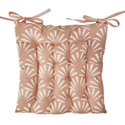 Becquet Galettes de chaise motif palmettes spécial extérieur - Lot de 2< Rideau Et Déco Textile|Galette De Chaise, Housse De Chaise