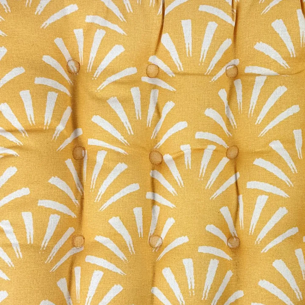 Becquet Galettes de chaise motif palmettes spécial extérieur - Lot de 2< Rideau Et Déco Textile|Galette De Chaise, Housse De Chaise