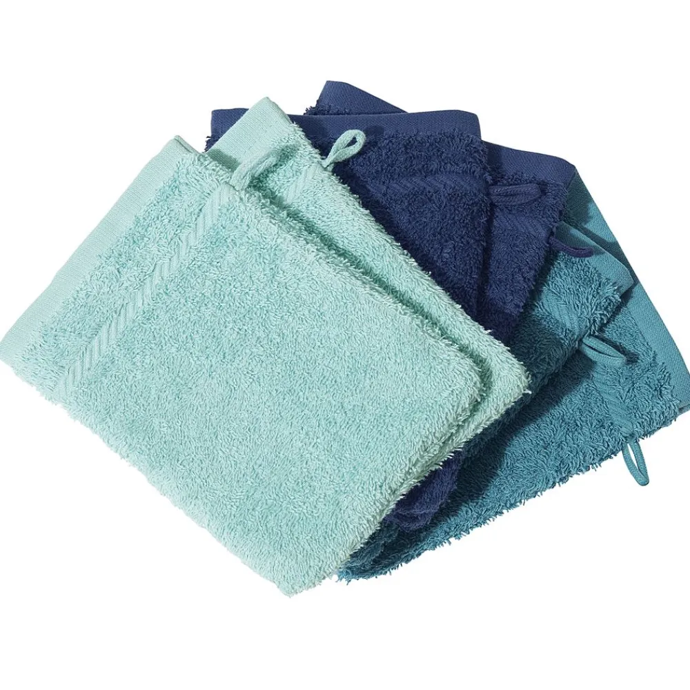 Becquet Gants de toilette unis - Lot de 6< Serviette De Bain Unie|Peignoir De Bain Adulte