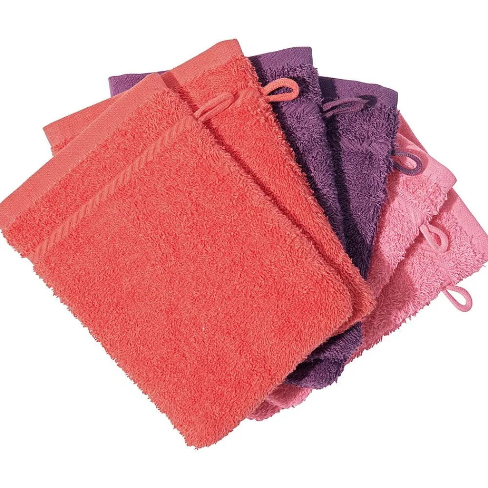 Becquet Gants de toilette unis - Lot de 6< Serviette De Bain Unie|Peignoir De Bain Adulte