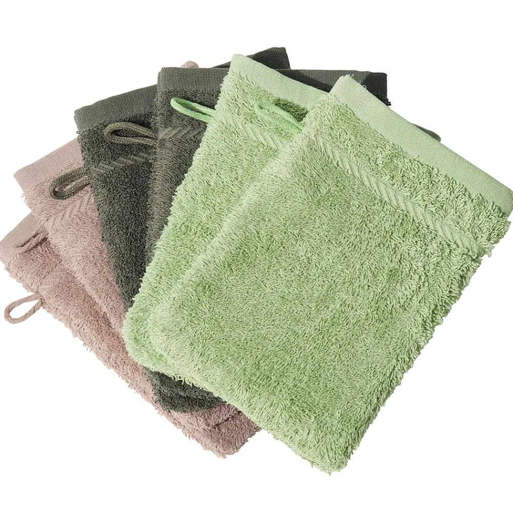 Becquet Gants de toilette unis - Lot de 6< Serviette De Bain Unie|Peignoir De Bain Adulte