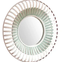 Becquet Grand miroir rond en bambou< Décoration Murale|Décoration