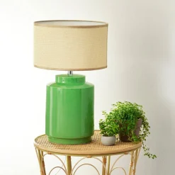 Becquet Grande lampe à poser pied en céramique< Luminaire|Décoration