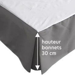 Becquet Housse CACHE-SOMMIER à volants< Protection Literie|Protections Literie