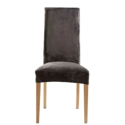 Becquet Housse de chaise bi-extensible microfibre< Décoration Textile Unie|Galette De Chaise, Housse De Chaise