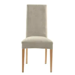Becquet Housse de chaise bi-extensible microfibre< Décoration Textile Unie|Galette De Chaise, Housse De Chaise