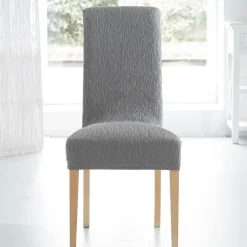 Becquet Housse de chaise extensible tissage en relief< Décoration Textile Unie|Galette De Chaise, Housse De Chaise