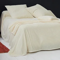 Becquet Housse de coussin et jeté de lit tufté velours - CRÉATION< Décoration Textile Unie|Plaid