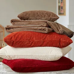 Becquet Housse de coussin et jeté de lit tufté velours - CRÉATION< Décoration Textile Unie|Plaid