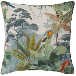 Becquet Housse de coussin imprimé exotique< Coussin, Housse De Coussin|Les Matières