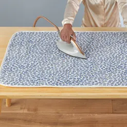 Becquet Housse de table à repasser et nappe de repassage motif léopard bleu - CRÉATION< Entretien Du Linge Et Repassage