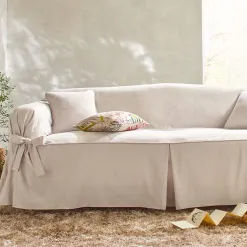 Becquet Housses à nouettes pour fauteuil ou canapé< Décoration Textile Unie|Housse De Canapé, Housse De Fauteuil
