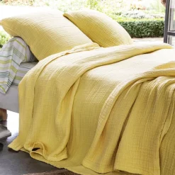 Becquet Jeté de lit en double gaze de coton - 280 g/m²< Les Matières|Plaid