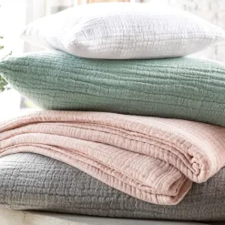 Becquet Jeté de lit en double gaze de coton - 280 g/m²< Les Matières|Plaid