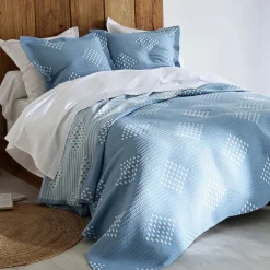 Becquet Jeté de lit jacquard double face bicolore< Boutis, Jeté De Lit, Couvre Lit