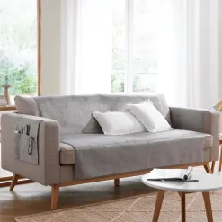 Becquet Jeté universel en velours ras - CRÉATION< Rideau Et Déco Textile|Jeté De Canapé, Jeté De Fauteuil