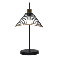 Becquet Lampe à poser métal finition rotin< Luminaire|Décoration