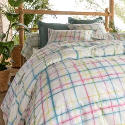Becquet Linge de lit à carreaux - CRÉATION< Housse De Couette|Linge De Lit Fantaisie, Linge De Lit Brodé