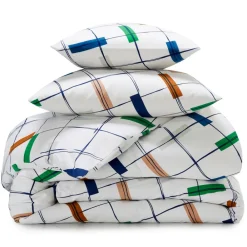 Becquet Linge de lit à carreaux - CRÉATION<Enfant Linge De Lit Ado, Housse De Couette|Linge De Lit Fantaisie, Linge De Lit Brodé