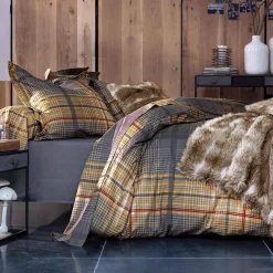 Becquet Linge de lit à carreaux écossais - CRÉATION< Les Matières|Housse De Couette