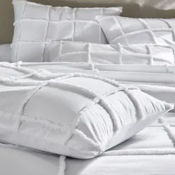 Becquet Linge de lit à carreaux tuftés - CRÉATION< Housse De Couette
