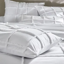 Becquet Linge de lit à carreaux tuftés - CRÉATION< Housse De Couette