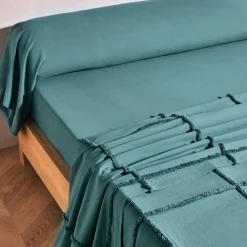 Becquet Linge de lit à carreaux tuftés - CRÉATION< Housse De Couette|Linge De Lit Fantaisie, Linge De Lit Brodé