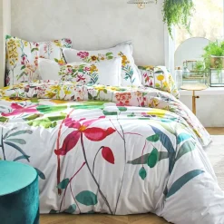 Becquet Linge de lit à fleurs - CRÉATION< Housse De Couette|Linge De Lit Fantaisie, Linge De Lit Brodé