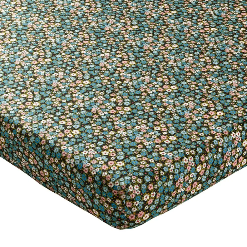 Becquet Linge de lit à fleurs colorées - CRÉATION< Les Matières