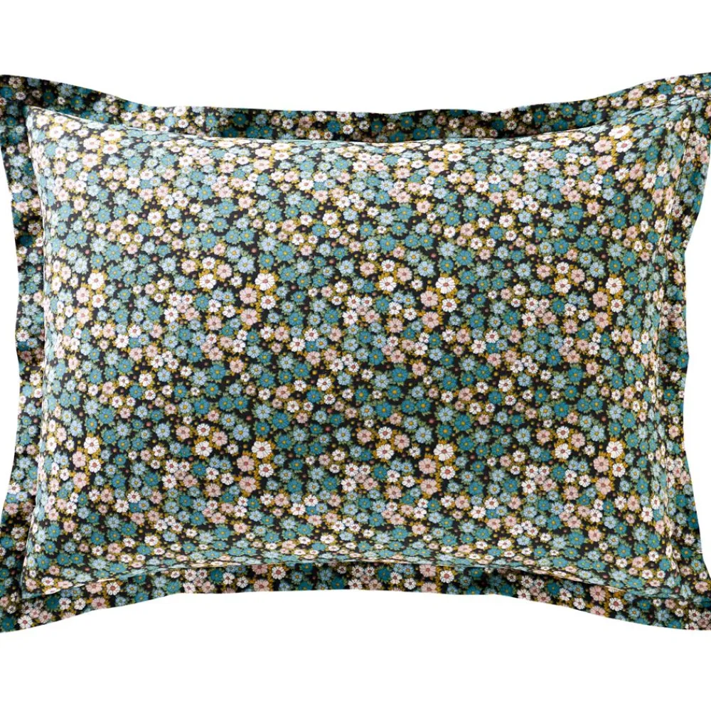Becquet Linge de lit à fleurs colorées - CRÉATION< Les Matières