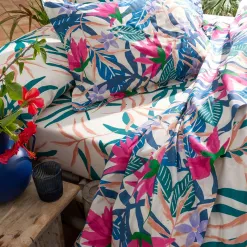 Becquet Linge de lit à fleurs tropicales - CRÉATION< Housse De Couette|Linge De Lit Fantaisie, Linge De Lit Brodé