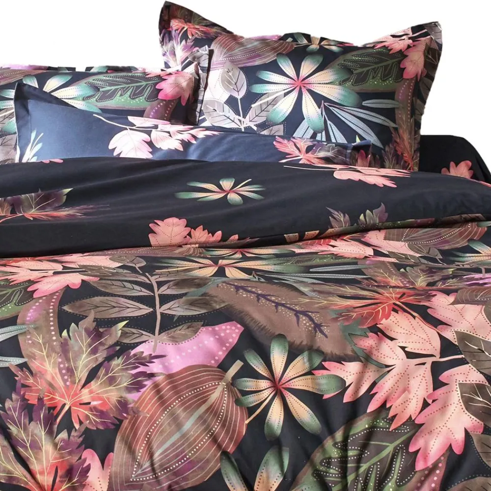 Becquet Linge de lit à grandes fleurs - CRÉATION< Les Matières|Housse De Couette